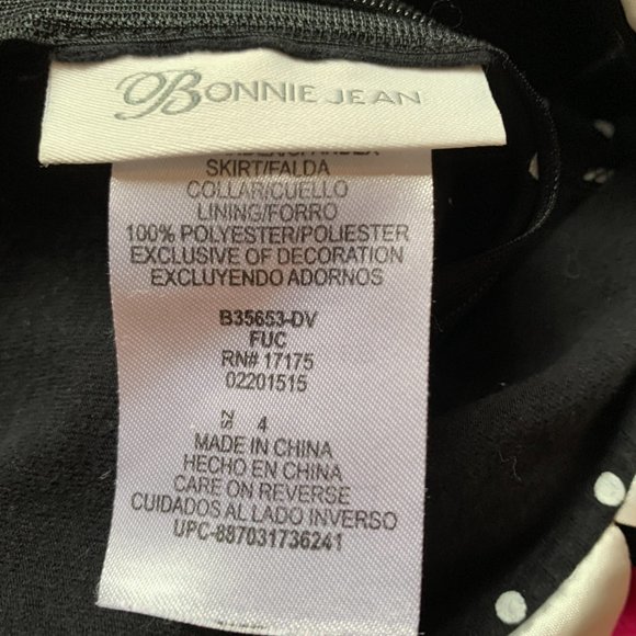 BONNIE JEAN POLYSTER FLORAL DRESS FOR GIRLS SIZE 4 - Picture 5 of 5